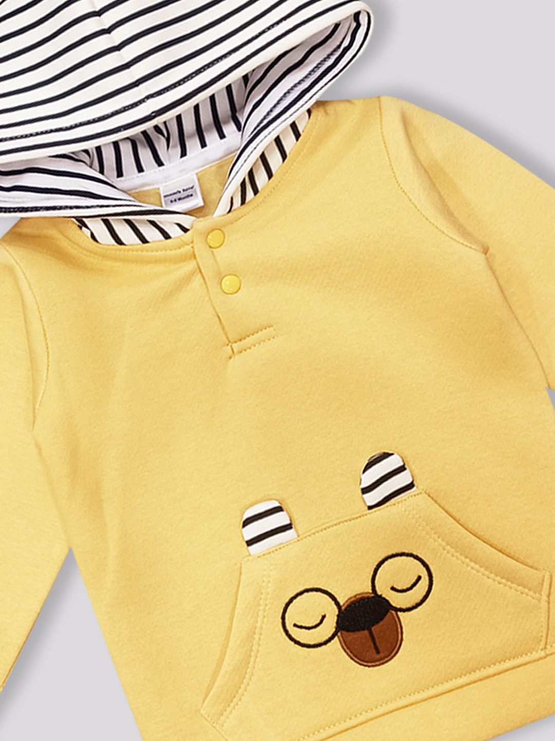 Moms Love Infant Boys Pure Cotton Hooded Sweatshirt With Joggers