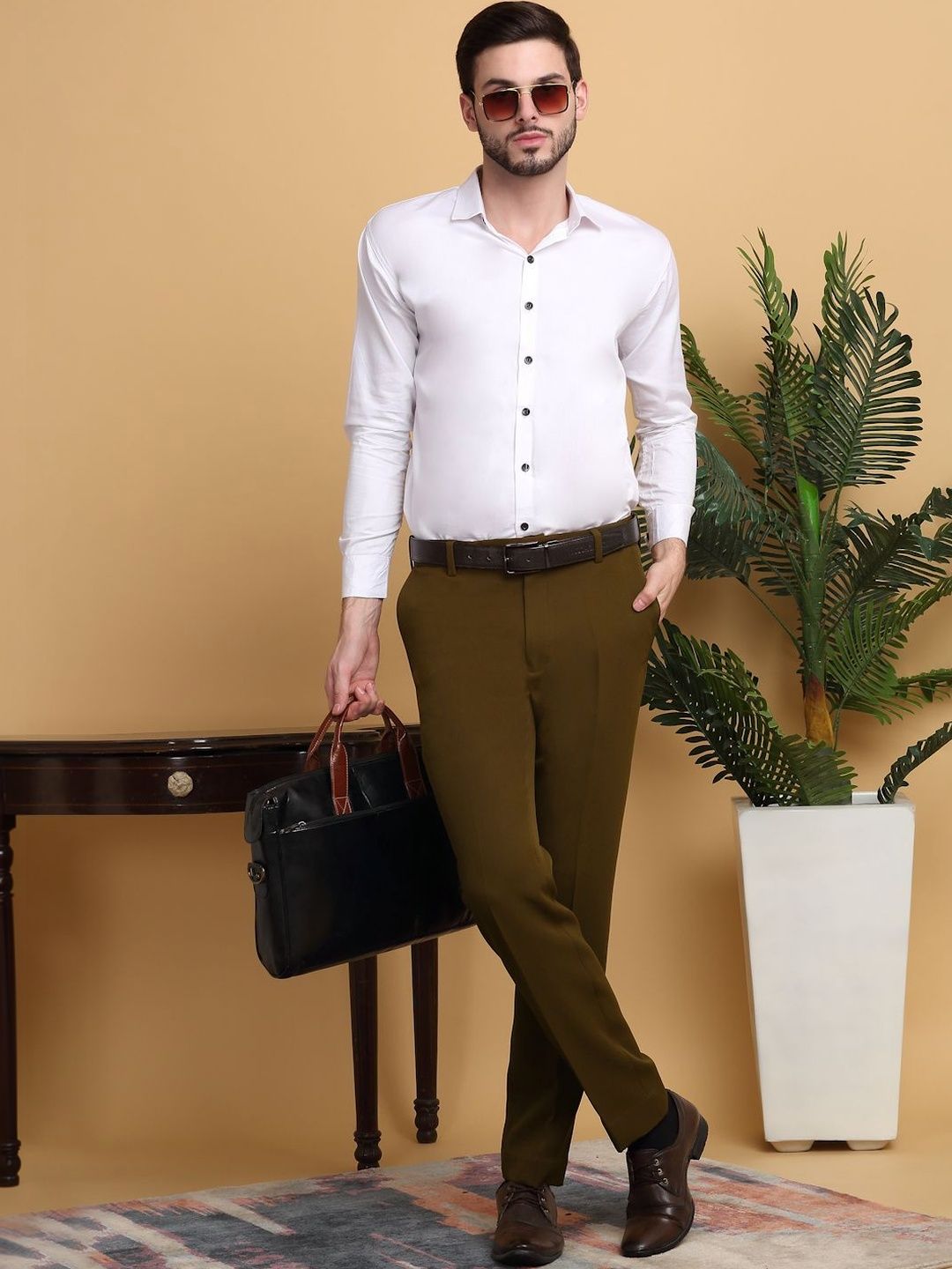 Moda Rapido Men Slim Fit Easy Wash Pleated Seluar