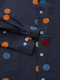 Thomas Scott Men Embroidered Regular Fit Casual Shirt