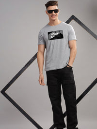 ADRO Typography Printed Round Neck Cotton T-shirt