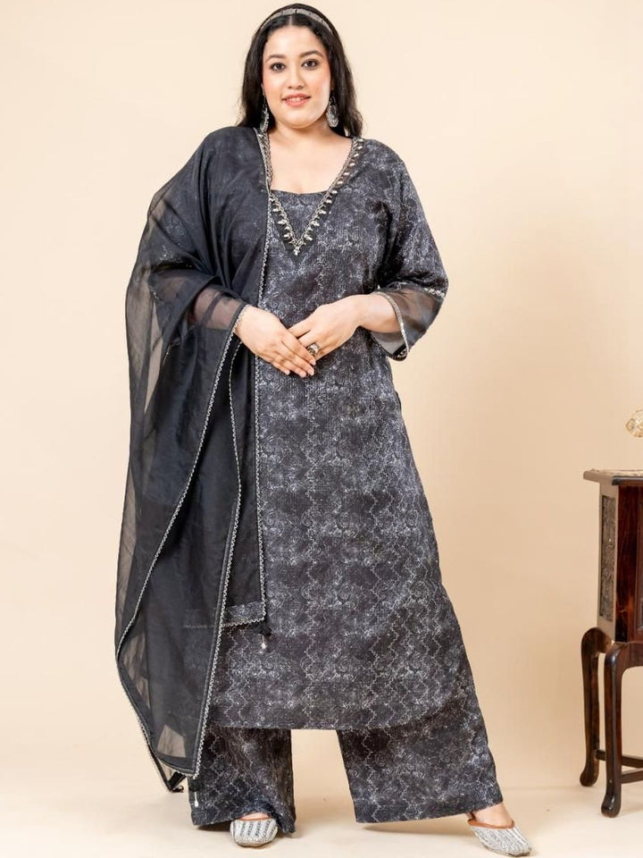 Mamicha Printed V-Neck Kurta Set