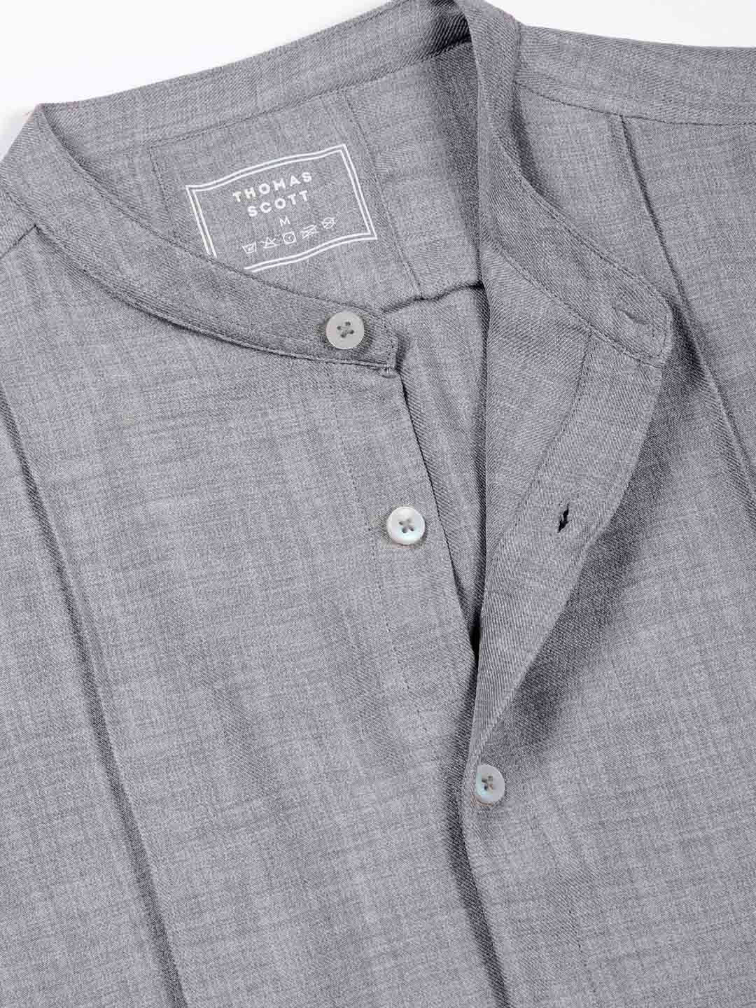 Thomas Scott Men Premium Slim Fit Opaque Casual Shirt