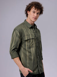 The Indian Garage Co Men Solid Box Pockets Casual Pure Cotton Shirt