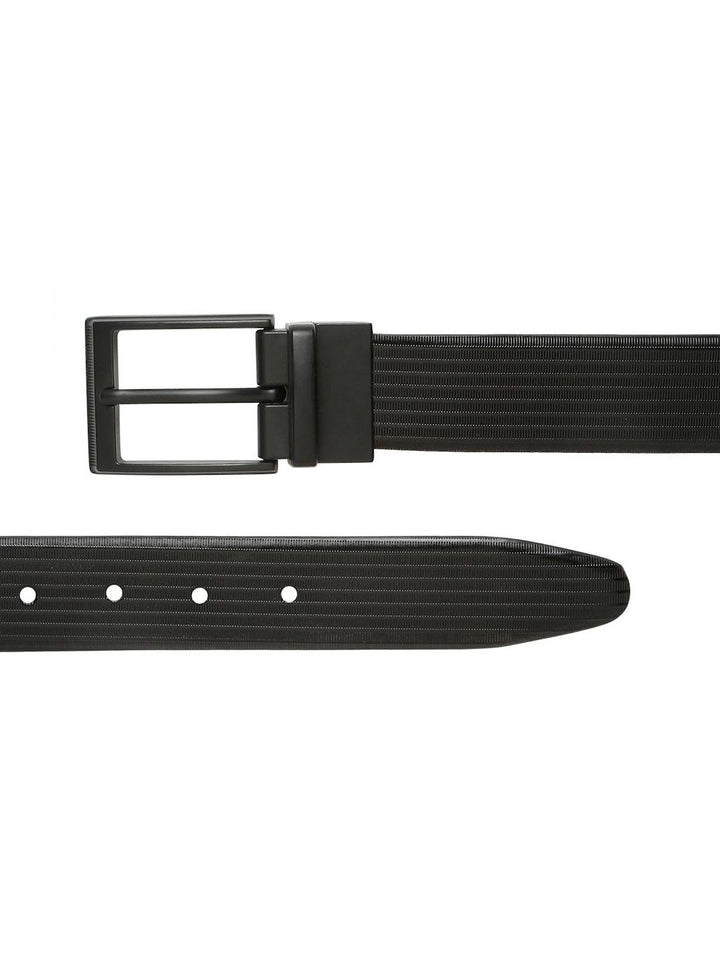 Teakwood Leathers Men Textured Leather Reversible Belt