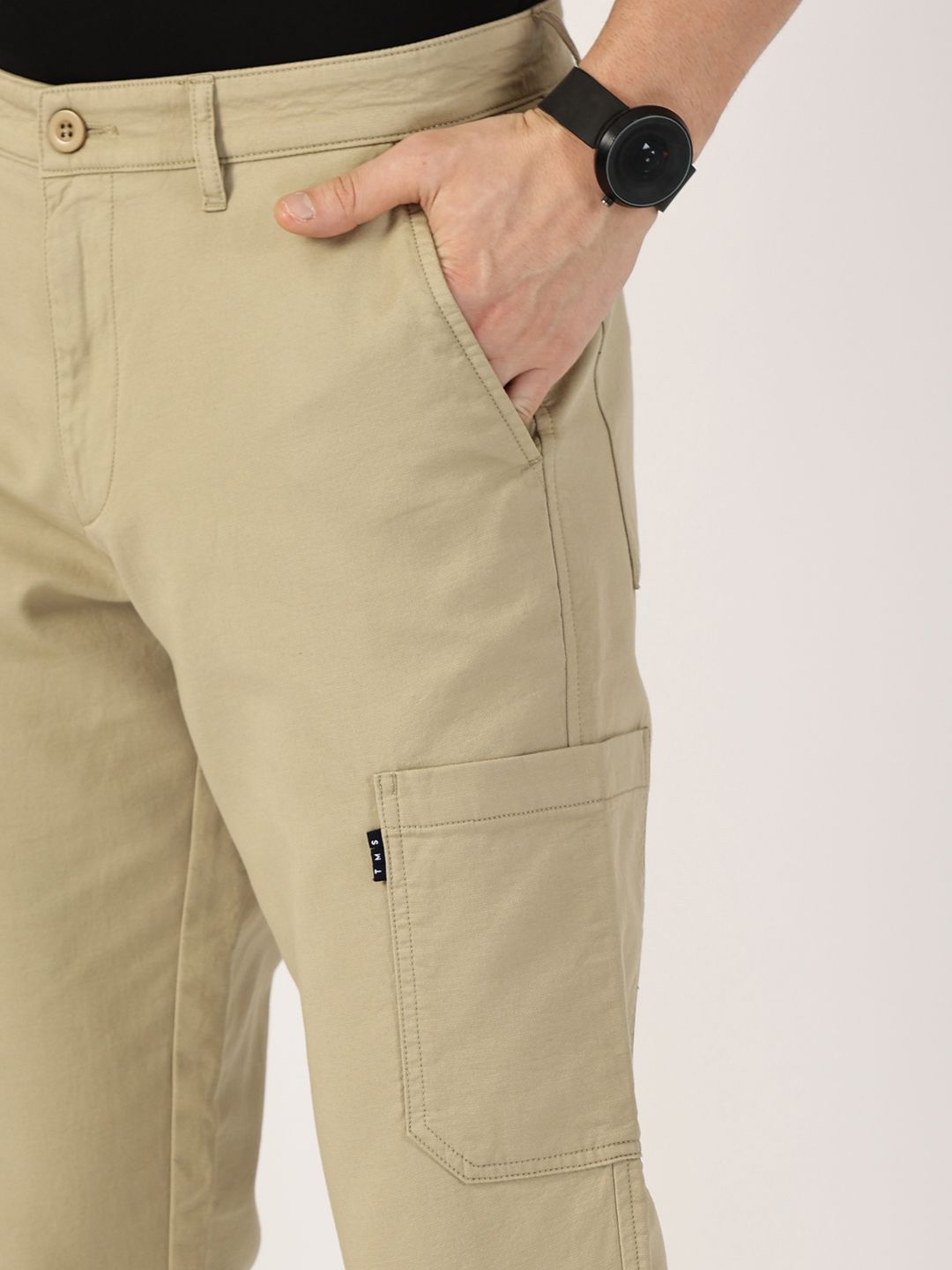 Thomas Scott Men Cotton Regular Fit Smart Chinos Trousers