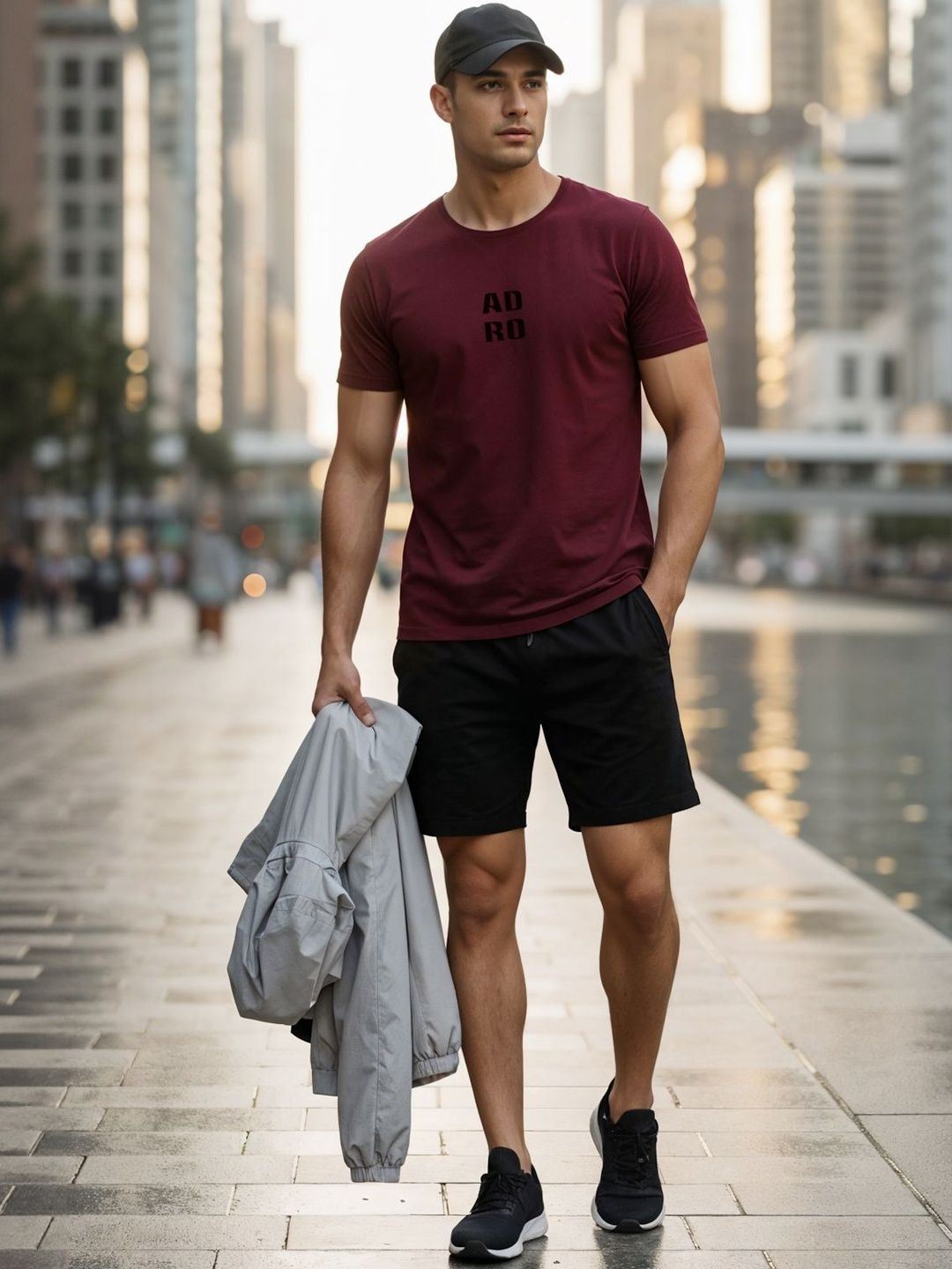 ADRO Men Typography Printed Cotton T-shirt