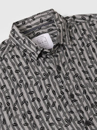 VASTRADO Men Classic Spread Collar Vertical Striped Cotton Slim Fit Casual Shirt