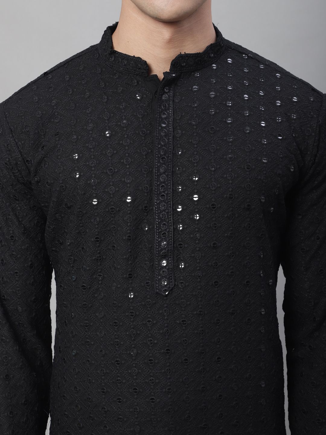 SOJANYA Embroidered Pure Cotton Kurta With Churidar