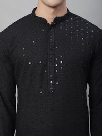 SOJANYA Embroidered Pure Cotton Kurta With Churidar