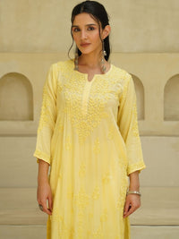 House of Chikankari Women Embroidered Chikankari Kurta