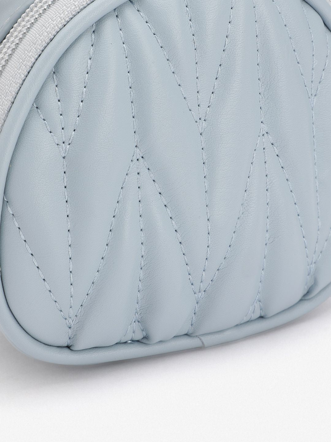 DressBerry Quilted Handheld Bag with Detachable Sling Strap