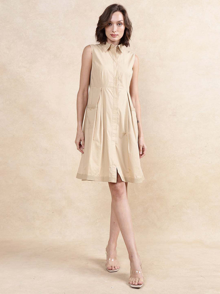 Rareism pakaian midi A-line formal