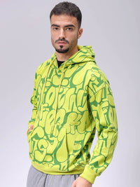 The Indian Garage Co Men Printed Hooded Sweatshirt