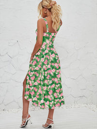 all about you Floral Print A-Line Midi Dress