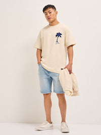 T-Shirt Leher Beruang Lelaki Bear House Graphic Graphic