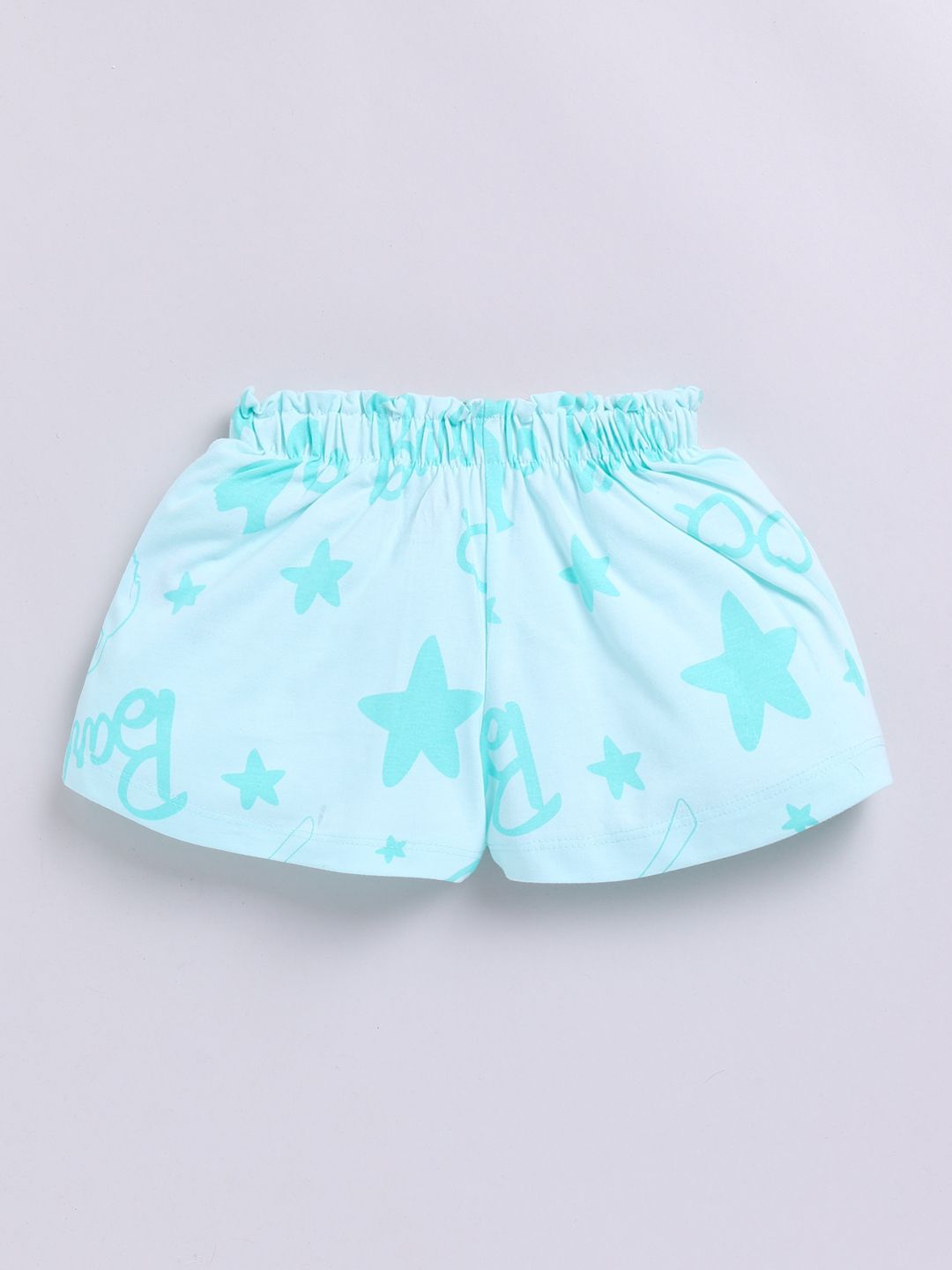 Happy Faces Kids Girls Conversational Printed Pure Cotton Shorts