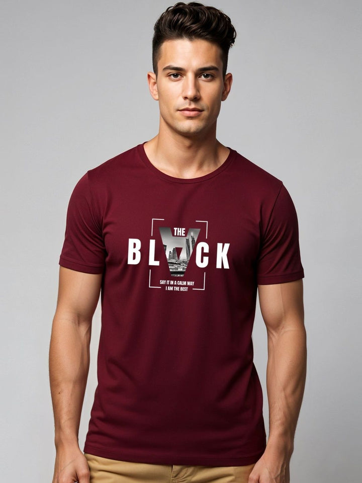 ADRO Men Typography Printed T-shirt