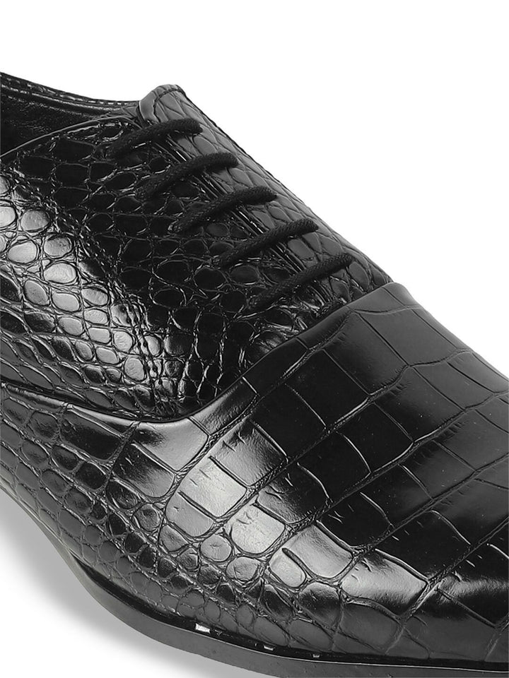Metro Men Textured Formal Oxfords