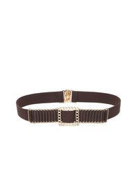 Teakwood Leathers Women Stretchable Interlock Belt