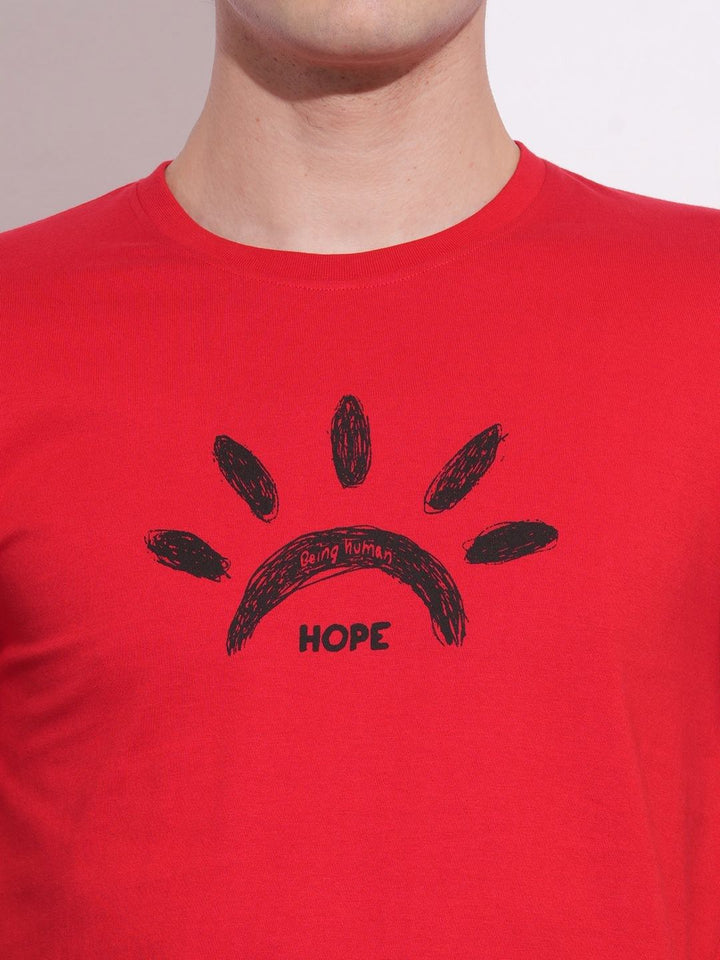 Being Human Men Graphic Printed Round Neck Cotton Slim Fit T-shirt