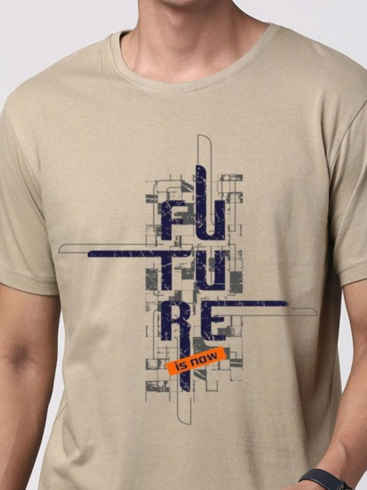 ADRO Men Graphic Printed Round Neck Cotton T-shirt