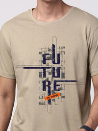 ADRO Men Graphic Printed Round Neck Cotton T-shirt
