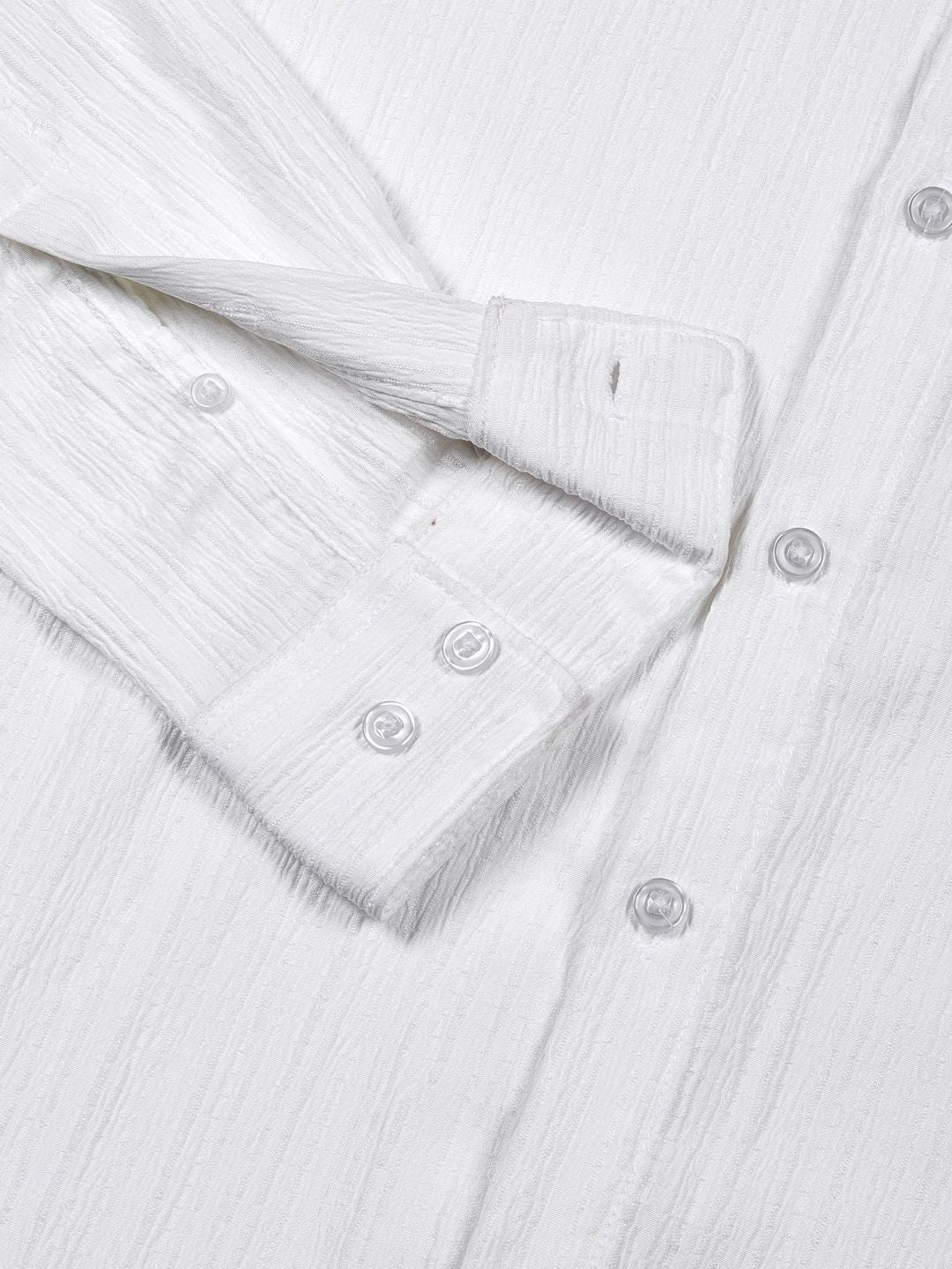 Thomas Scott Men Classic Slim Fit Opaque Casual Shirt