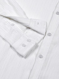 Thomas Scott Men Classic Slim Fit Opaque Casual Shirt