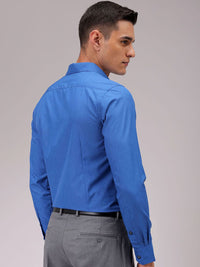 The Indian Garage Co. X Luxe Men Cutaway Collar Solid Slim Fit Formal Shirt