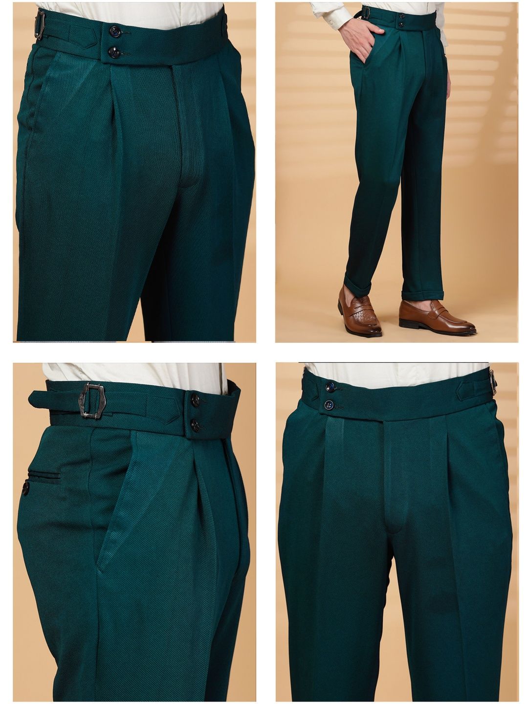 Seluar Formal Formal Lycra Hijau KLOTTHE Lelaki