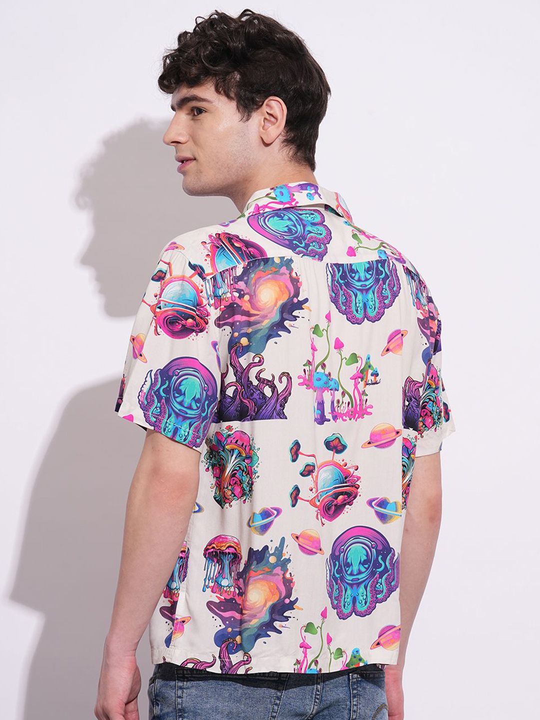 Being Human Men Classic Floral Opaque Printed Casual Shirt