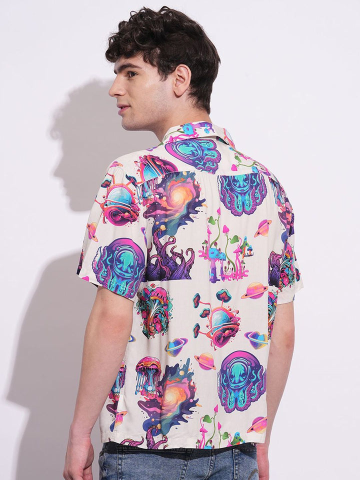 Being Human Men Classic Floral Opaque Printed Casual Shirt