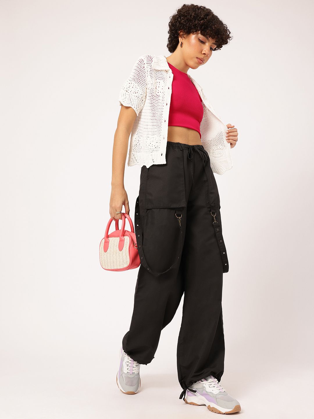DressBerry Comfy & Classy Women Cargo-Style Relaxed Joggers