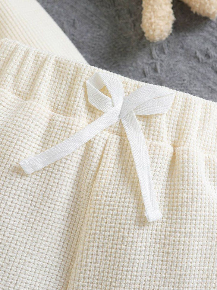 YK Kids Self Deisgn Round Neck T-Shirt With Joggers