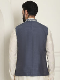 SOJANYA LUXE Jaket Nehru Kolar Mandarin Sulam Lelaki
