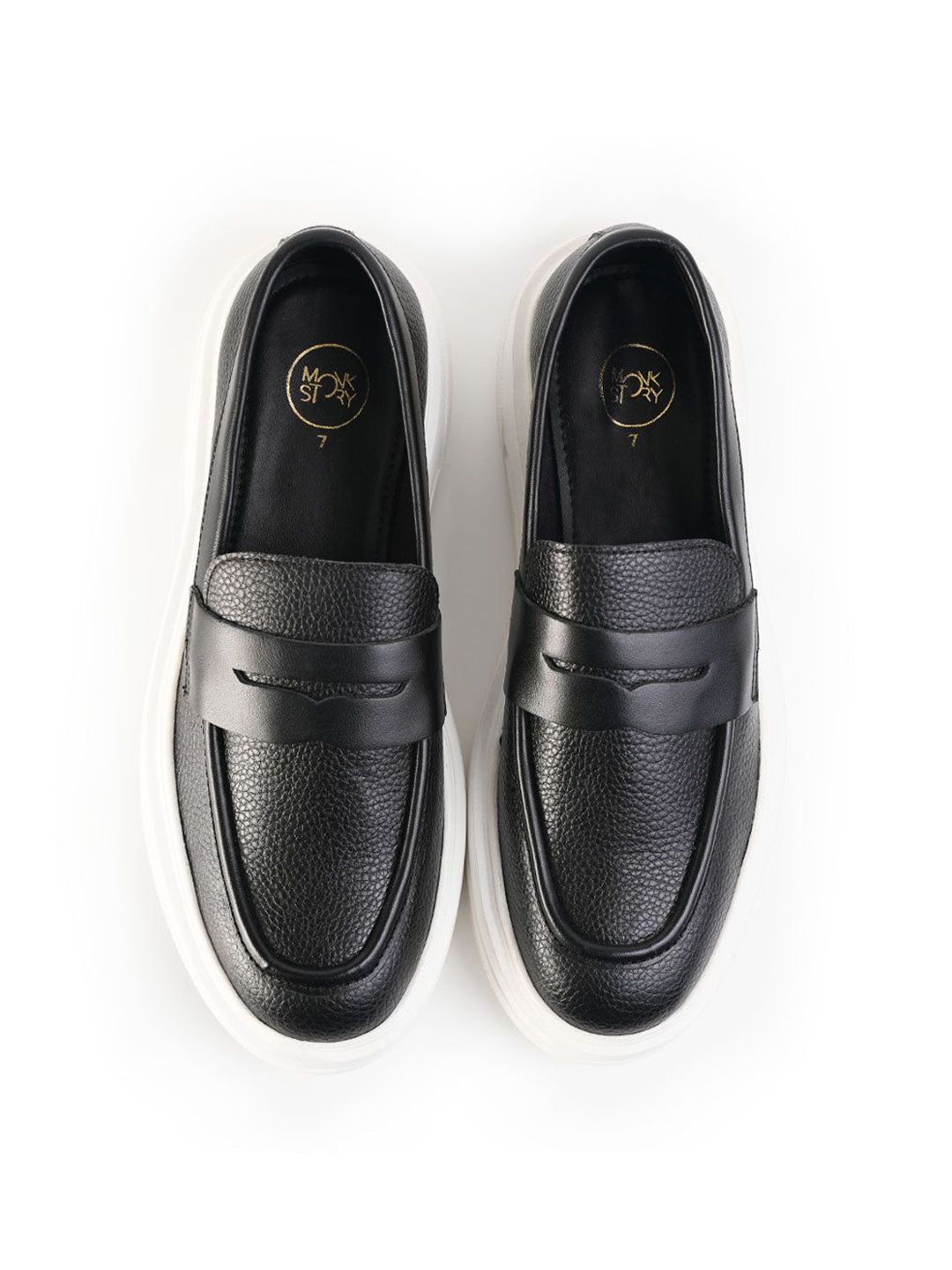 MONKSTORY Sneakers Slip-On Chunky Luxe - Hitam Diraja