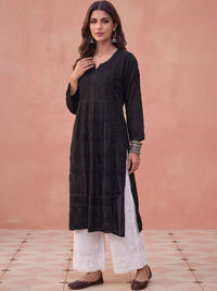 House of Chikankari Women Ethnic Motifs Embroidered Chikankari Kurta