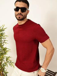 Thomas Scott Men Anti Odour Solid Round Neck T-Shirt