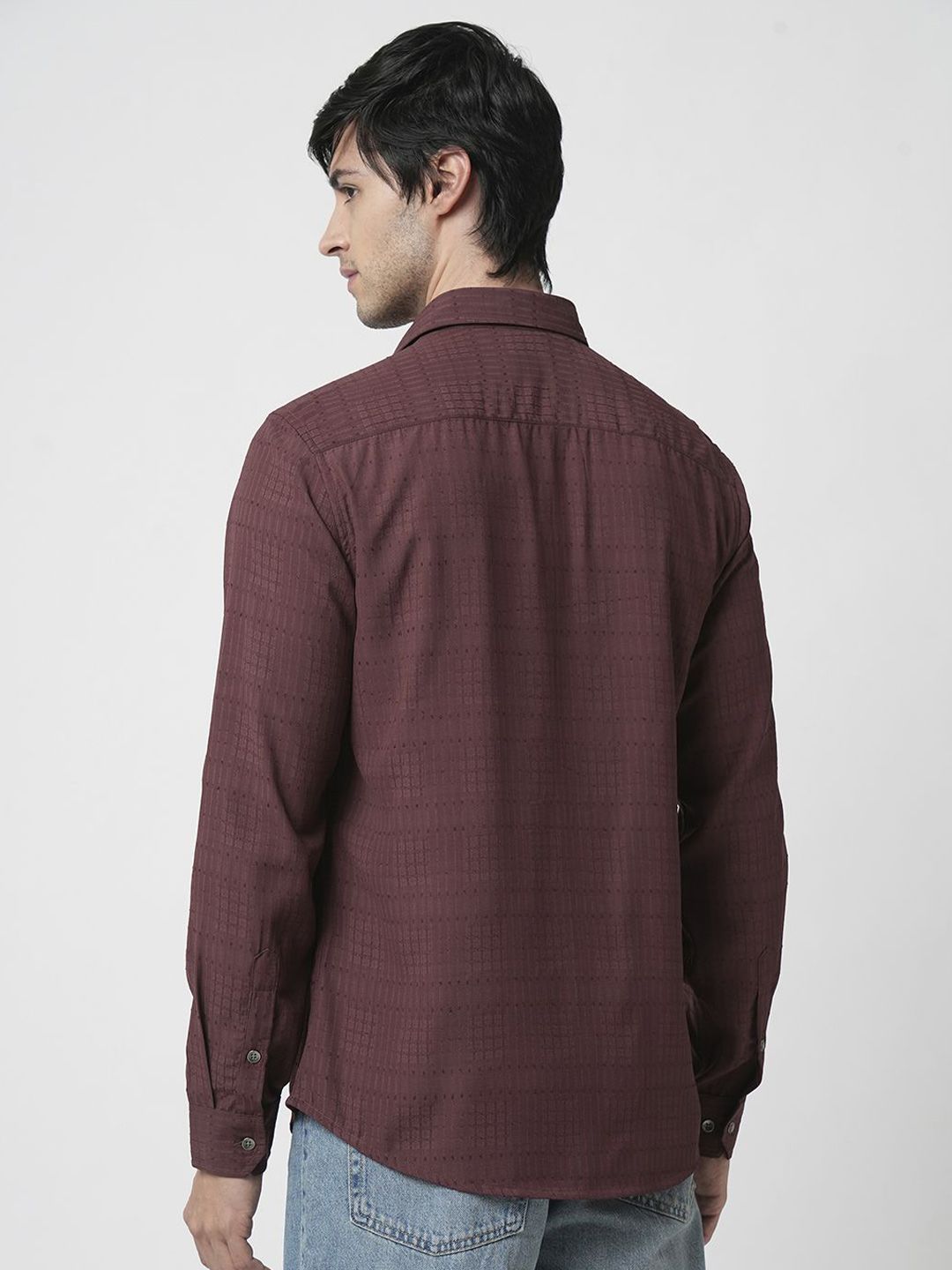 VASTRADO Men Classic Slim Fit Opaque Casual Shirt