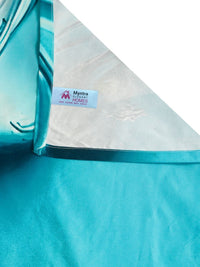 Myntra Elegant Homes Blue Floral 400 TC King 7D Cadar Dengan 2 Sarung Bantal-250X225 cm
