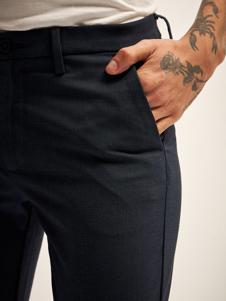 THE BEAR HOUSE Men Slim Fit Chinos Trousers