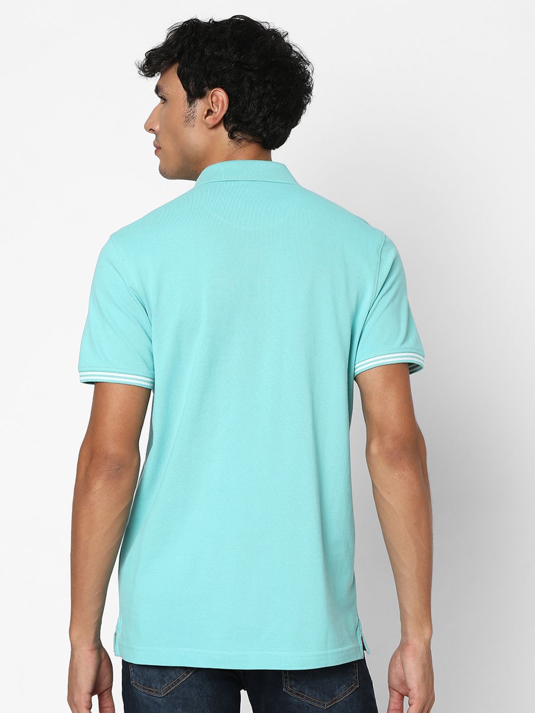 SPYKAR Polo Collar Pure Cotton T-Shirt