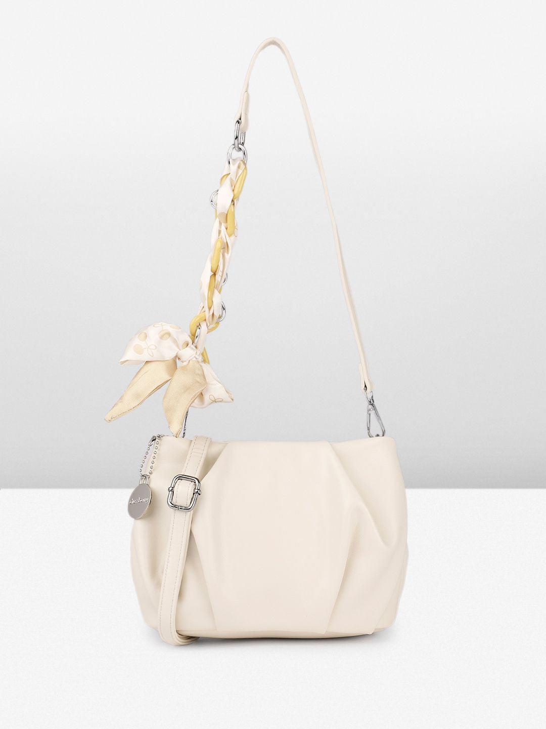 DressBerry Structured Sling Bag With Scarf