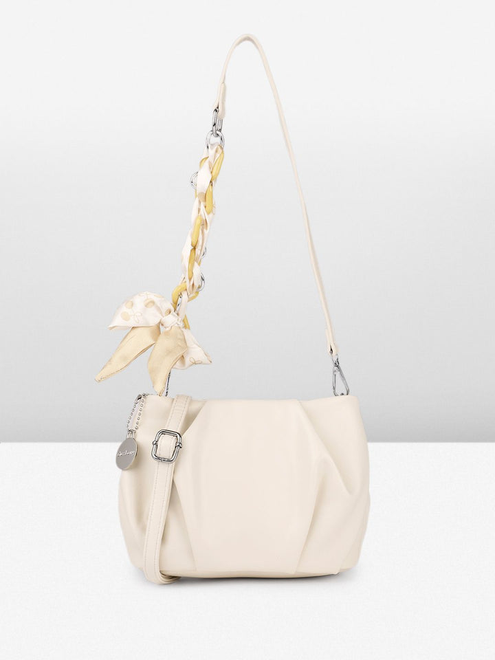 DressBerry Structured Sling Bag With Scarf