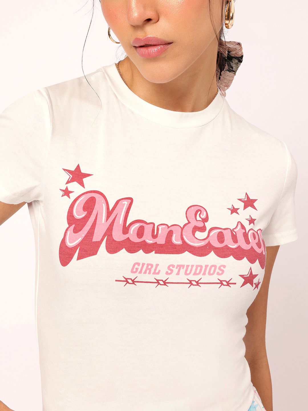 DressBerry Girly glam Typography T-shirt
