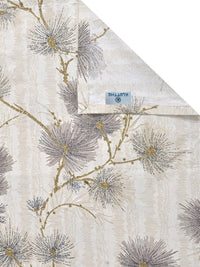 KLOTTHE Beige & Grey Floral 300 TC King Bedsheet with 2 Pillow Covers