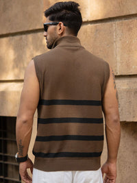 Powerlook Men Striped Polo Collar T-shirt