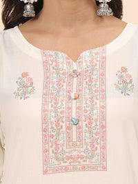 Mamicha Women Floral Printed Regular Pure Cotton Kurta with Palazzos & With Dupatta