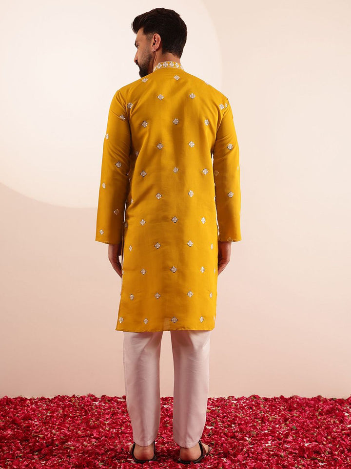 SOJANYA Kurta Kerja Cermin Sulam Lelaki