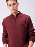 The Indian Garage Co Men Turtle Neck Log Sleeves Cardigan